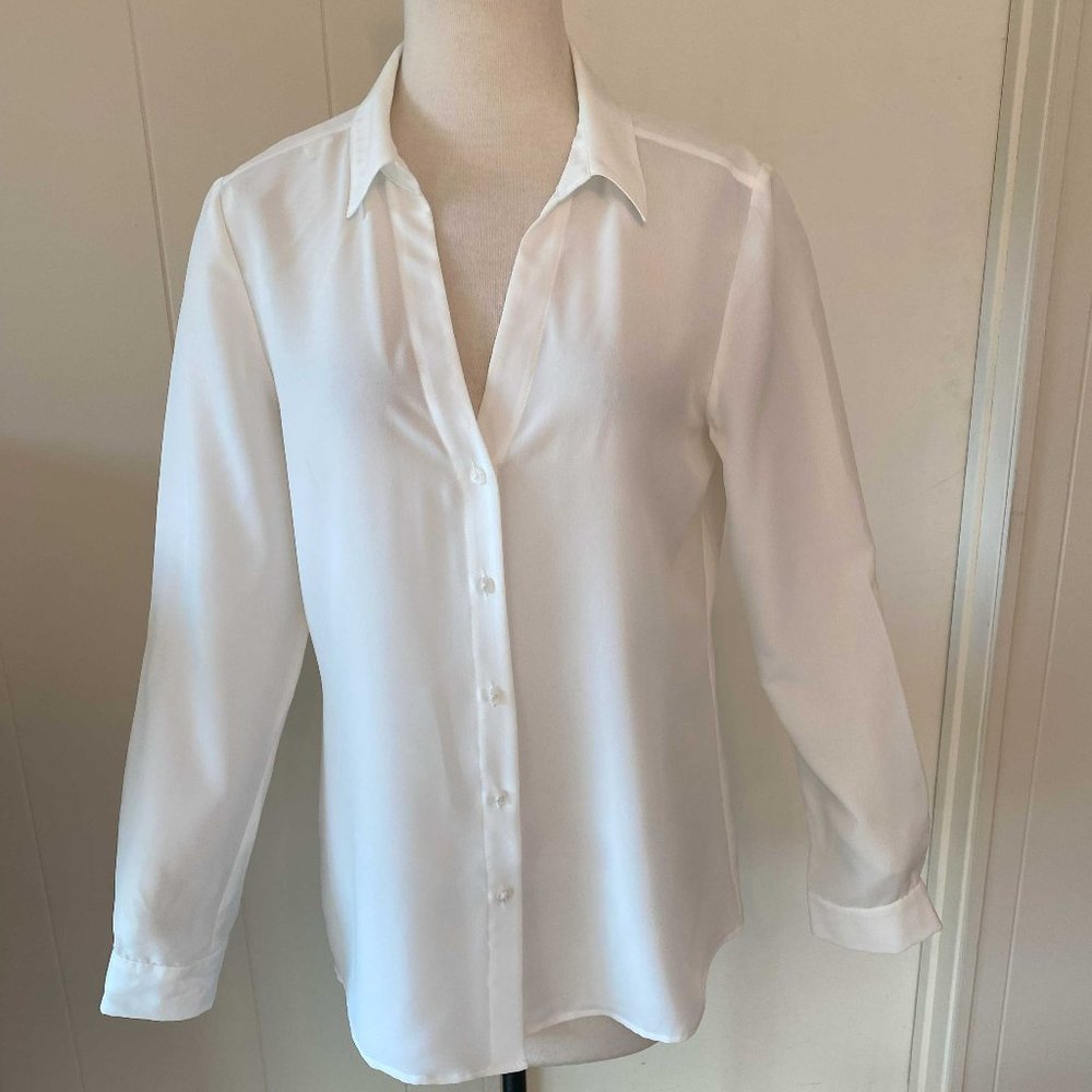 Elegant White Women's Blouse